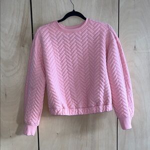 a new day Pink Quilted Chevron Women's Sweatshirt